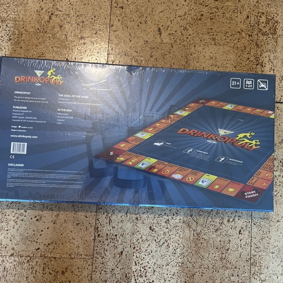 DRINKOPOLY The Blurriest Game Ever Board Game - Adults Only BRAND NEW SEALED!! - Picture 2 of 6